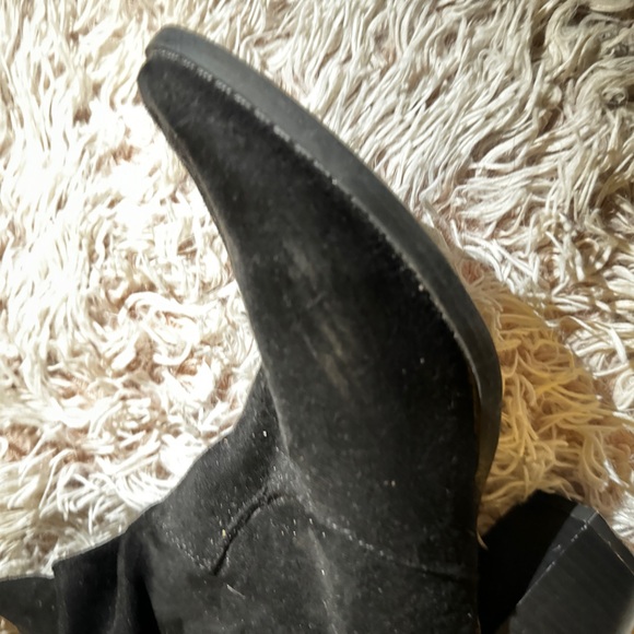 Ankle faux suede cowboy boots - Picture 2 of 11